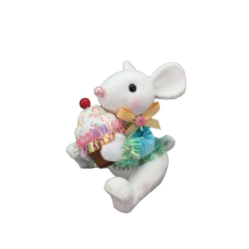 Blue Mouse w Cupcake