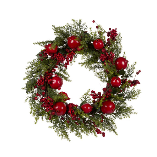 Luxe Pomegranate Cypress Wreath