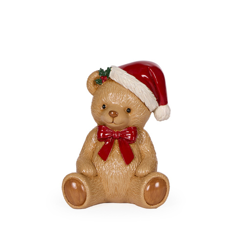 Adorable Bear w/ Santa Hat
