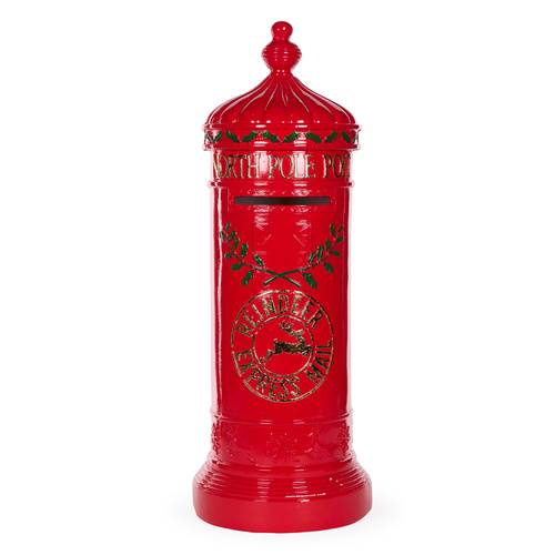 Traditional Red Santa Mailbox