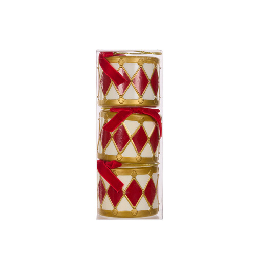 Red / White 7cm Hanging Drums