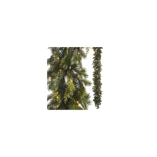 Raz | Christmas Trees | Snake Light Mixed Cedar & Pine Garland