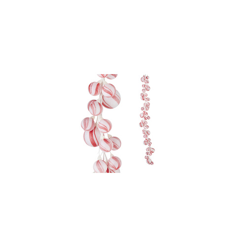 Raz | Ball Garlands | Striped Ball Garland