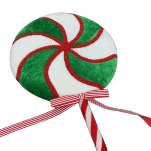 Candy Swirl Green Lollypop