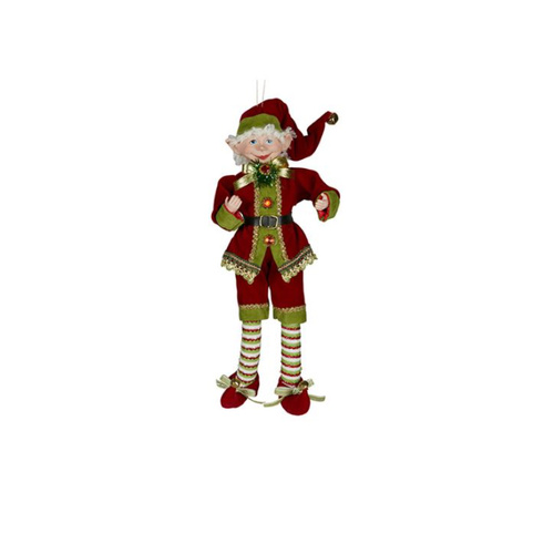 Burgundy Christmas Stocking Elf