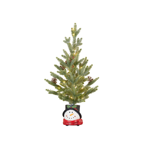 PreLit Christmas Tree w/Snowman