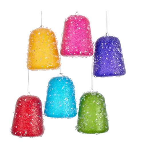 Kurt Adler | Glittered Gumdrop | Orange