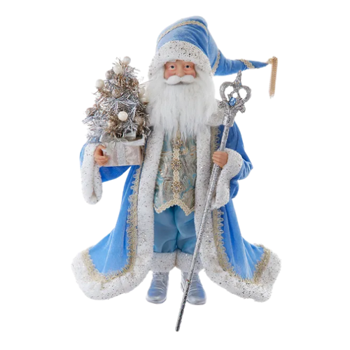 Kringles Blue & Platinum Santa