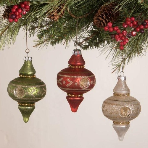 Bethany Lowe | Vintage Finial Indent Ornament | LC0675