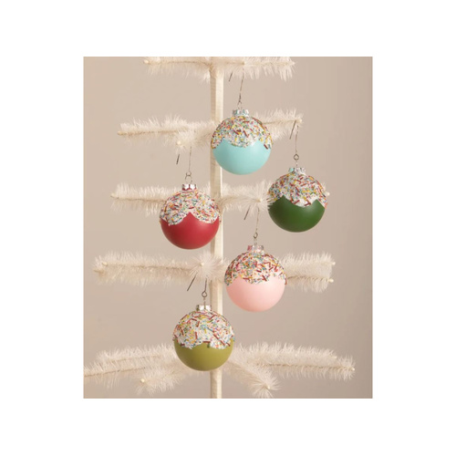 Bethany Lowe | Cupcake Glass Ball Ornaments | LC1577