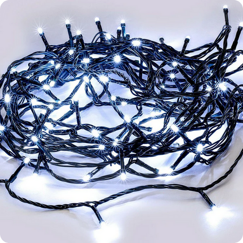 520 White LED Connectable Fairy Lights