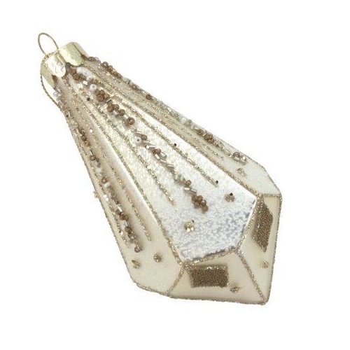 Gold Drip Oblique Ornament
