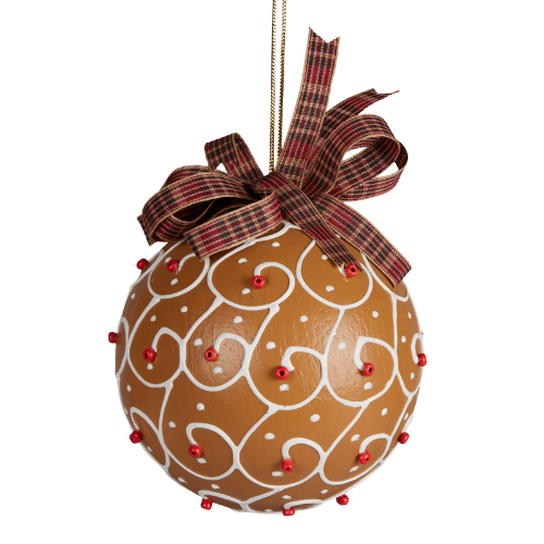Gingerbread Bauble w/ Bow