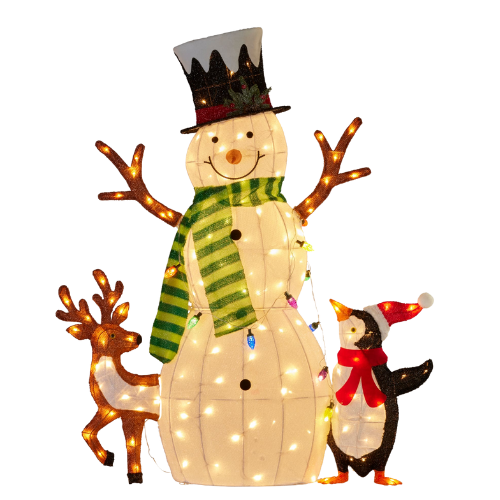 Snowman w/ Lights
