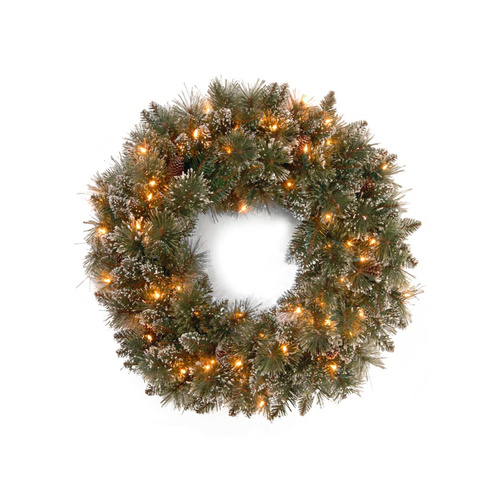 National Tree Company | Glitterly Bristle Wreath