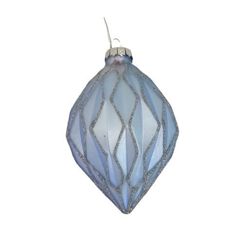 Mauve Honeycombe Drop Ornament