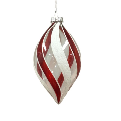 Candy Swirl Drop Ornament
