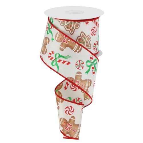 Gingerbread w/ CandyCane Ribbon