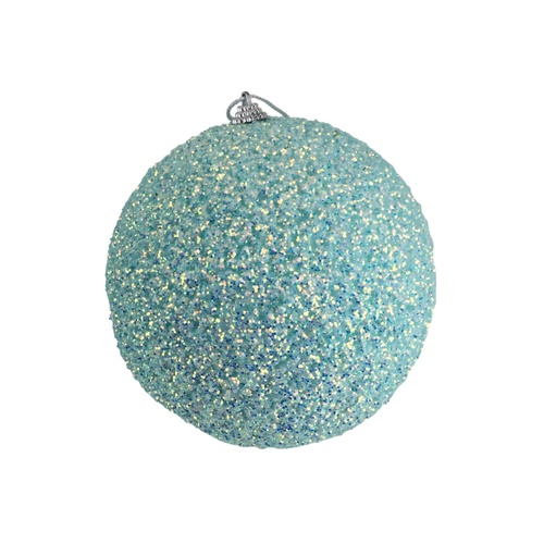 Aqua Glitter Bauble