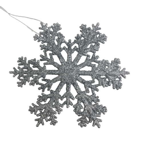 Snowflake Hanging Ornament | Silver
