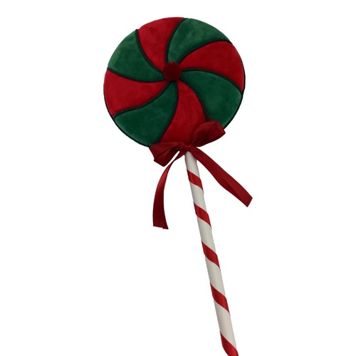 Swirl Red Green Lollypop