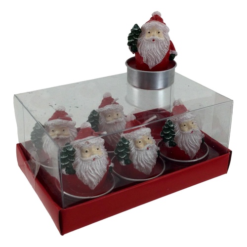 Santa Tealight Candles