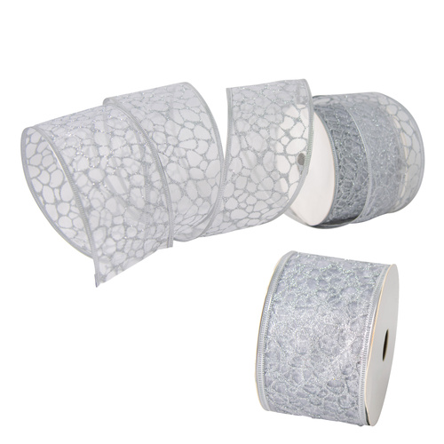 Silver Polyester Ribbon
