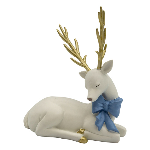 Sitting White Reindeer