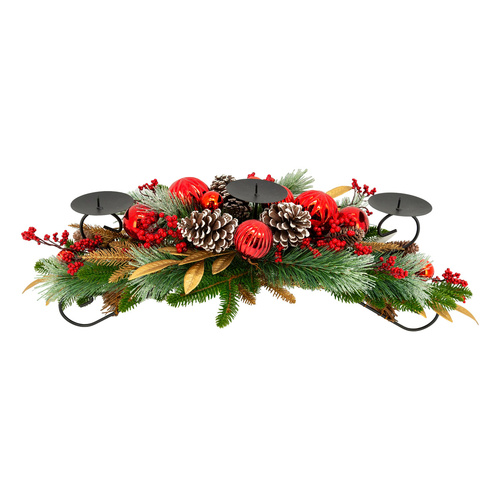 Red Bauble Gold Centrepiece