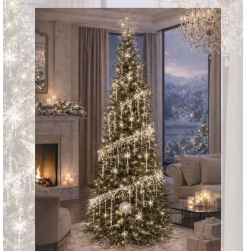 Floating Icicle Spiral Tree Set