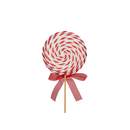 Hanging Red & White Lollypop