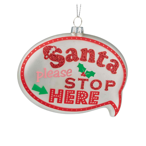 Stop Here Hanging Deco