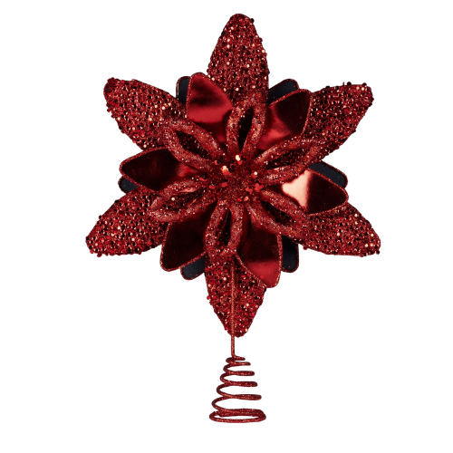 Tree Topper | Red Poinsettia