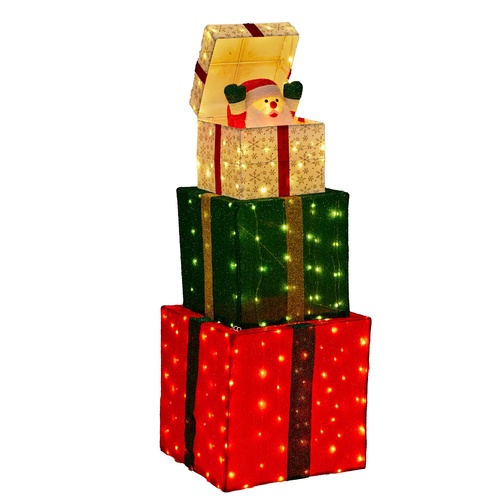 Animated Santa in Gift Box