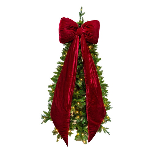 Burgundy Velvet Bow