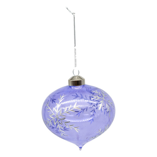 Blue Onion w/ Silver Snowflake