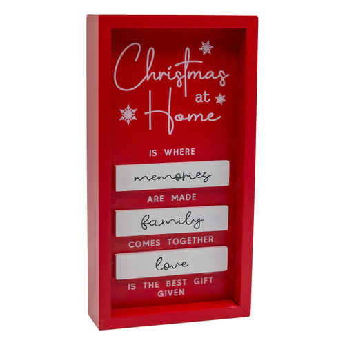 Christmas at Home Plaque