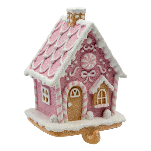 Pink Gingerbread Stocking Holder