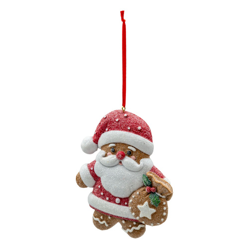 Gingerbread Santa Ornament