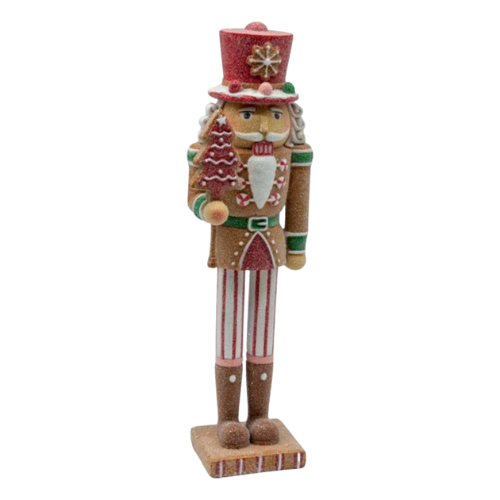Gingerbread Nutcracker w/Tree