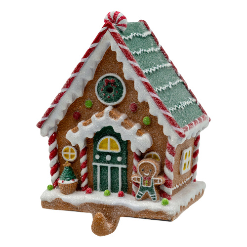Gingerbread Man House Stocking Holder