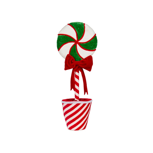 Candy Cane Topiary Pot