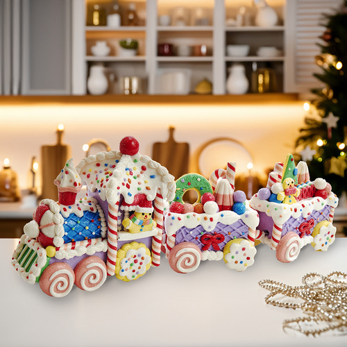 Kurt Adler | Gingerbread Claydough Train
