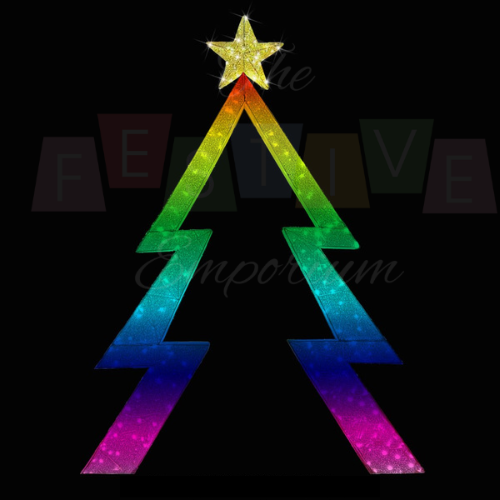 3D RGB Star Tree 