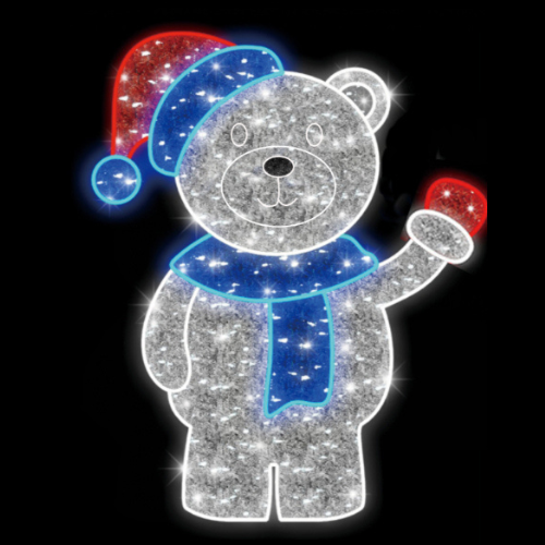 Mother Bear Snowman | Christmas Motif Light