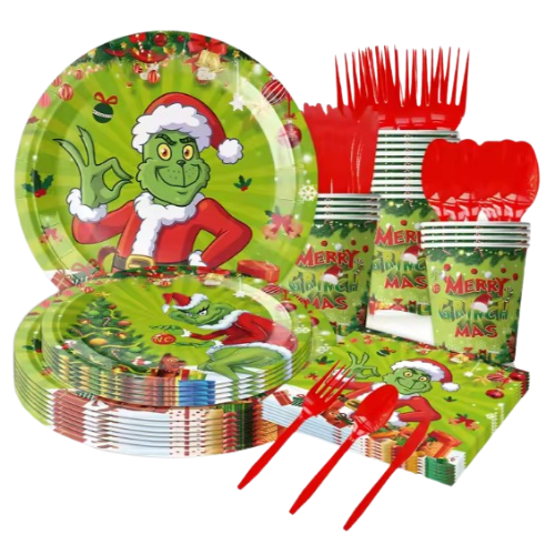Grinch Party Decor Set