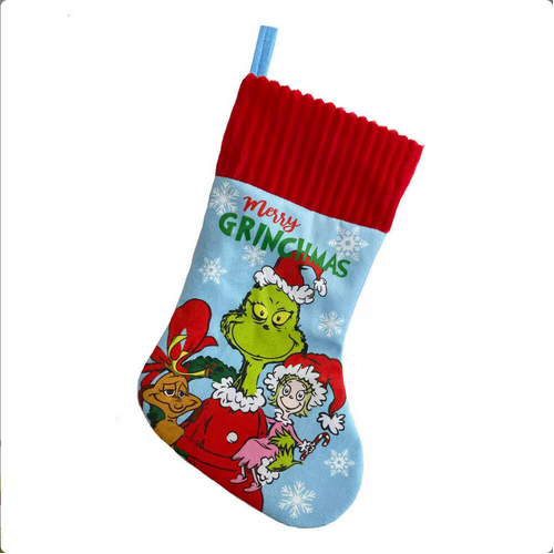 Grinch Stockings | Light Blue