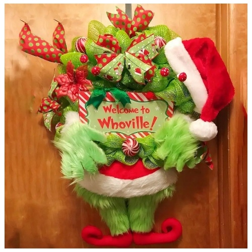 Whoville Grinch Wall Hanger