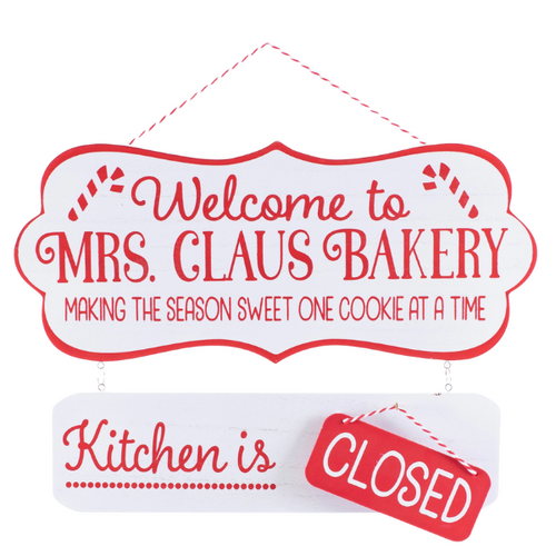 Mrs Claus Bakery Flip Sign
