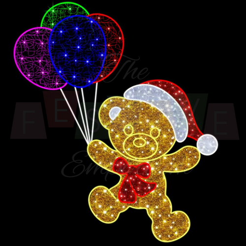 Floating Teddy | Christmas Motif Light
